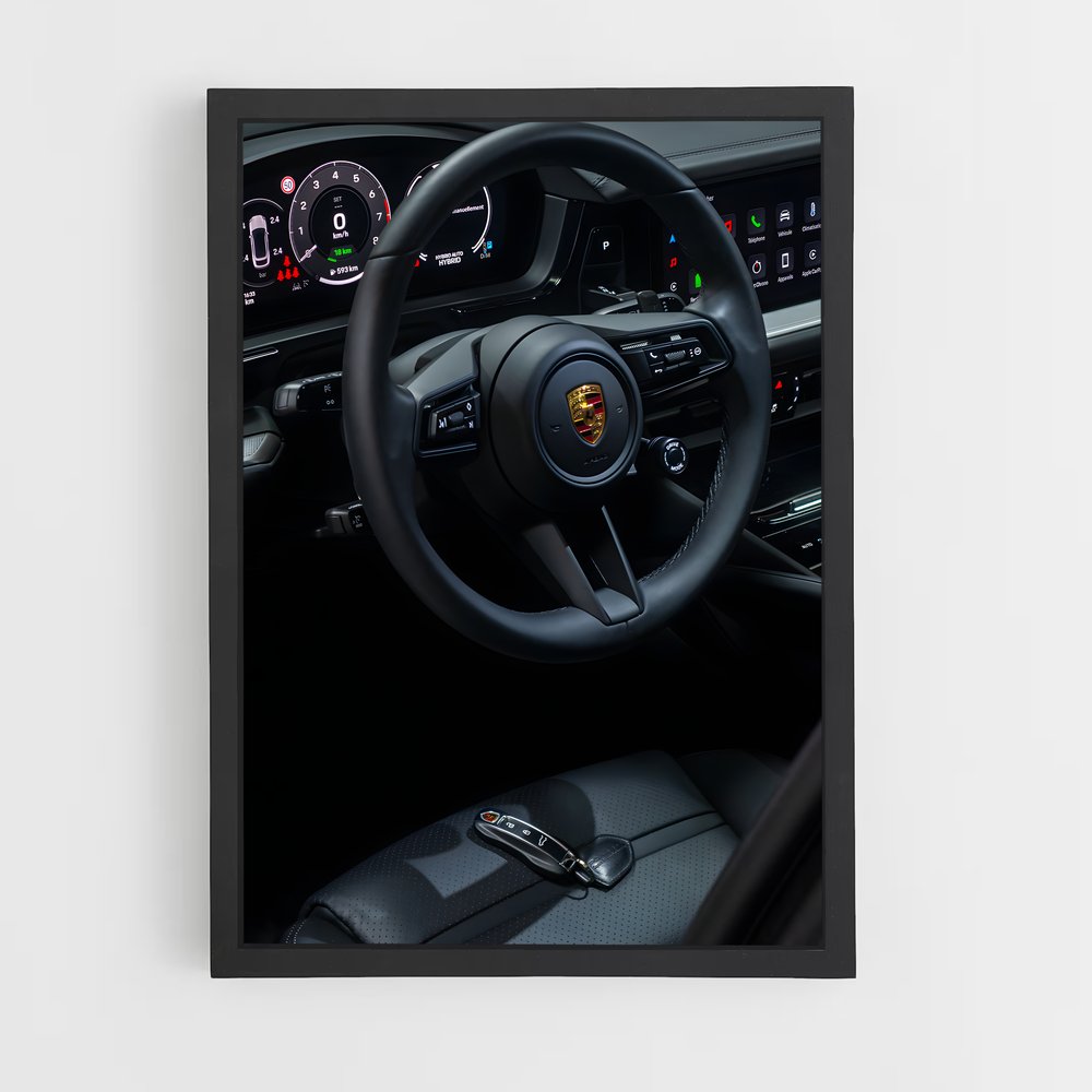 Poster Dashboard Dynamique – affiche Porsche (vue 2)